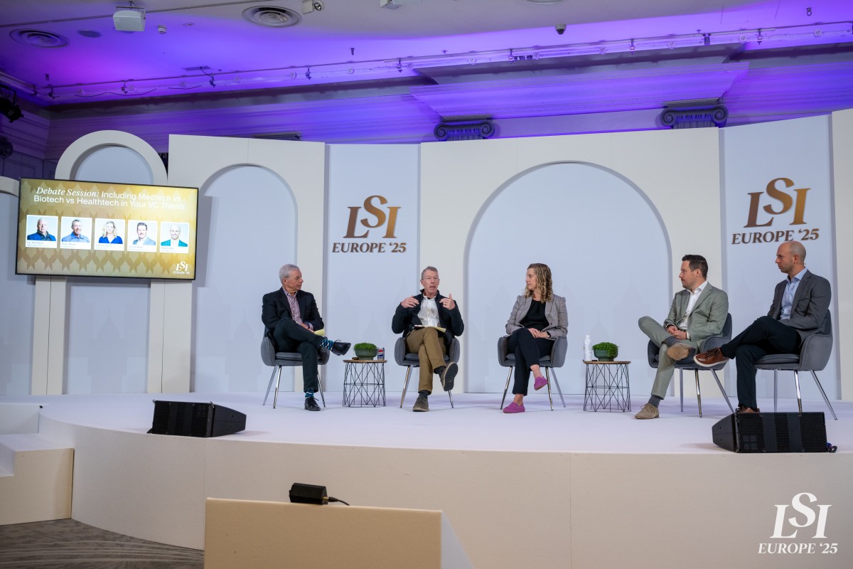 Panelists debating on medtech venture capital at LSI Europe 2025